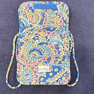 Vera Bradley Blue and Pink Patterned Backpack